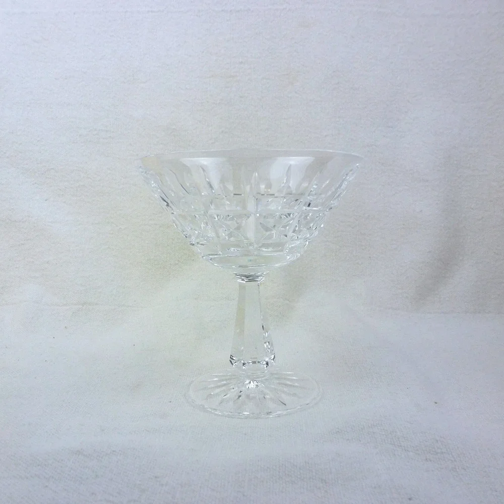 Waterford Crystal Lismore Champagne Coupe Tall Sherbet Glass‎ 4.5 inch Stemmed